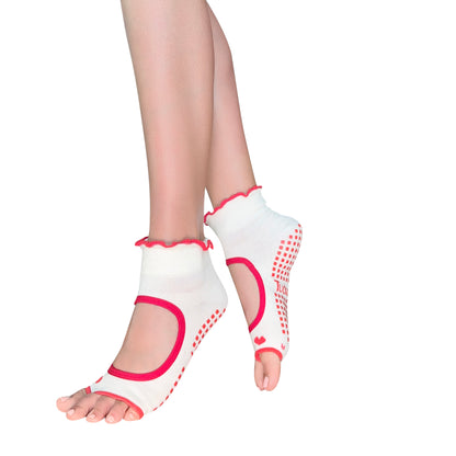 Allegro White + Red Heart Ruffle