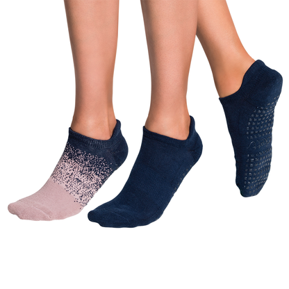 Closed Toe - 2 Pares - Rose/Navy